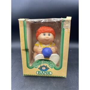 1983 Star Power / Woolworth Cabbage Patch Baby Boy Blue Ball Coin Piggy Bank